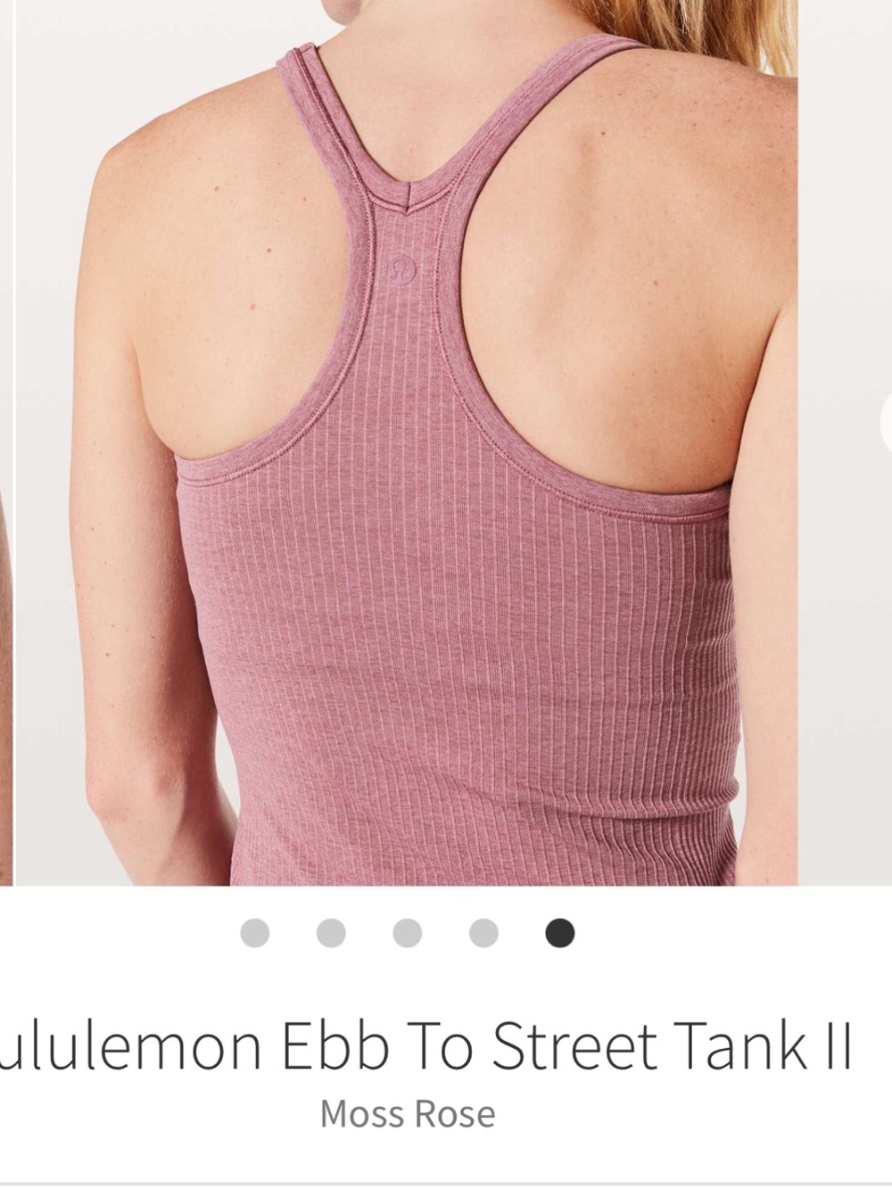 Lululemon Ebb To Street Tank II, size 2